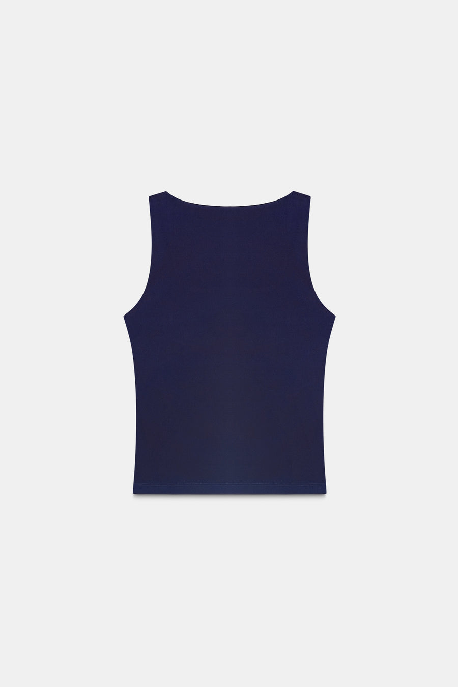 Navy Blue Polyamide Tank Top