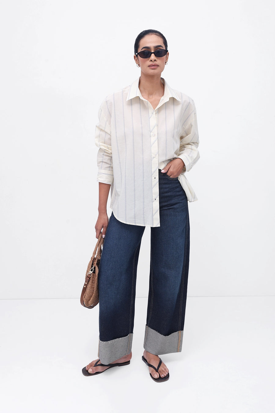 Oversized Striped Shirt