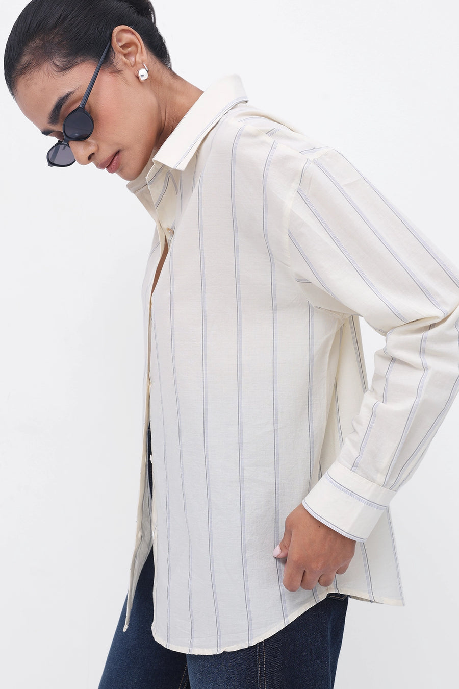 Oversized Striped Shirt