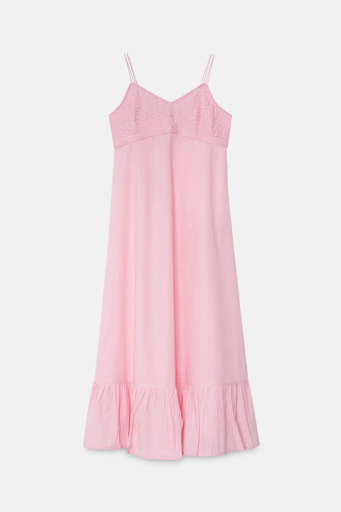 Pink Panelled Maxi Dress