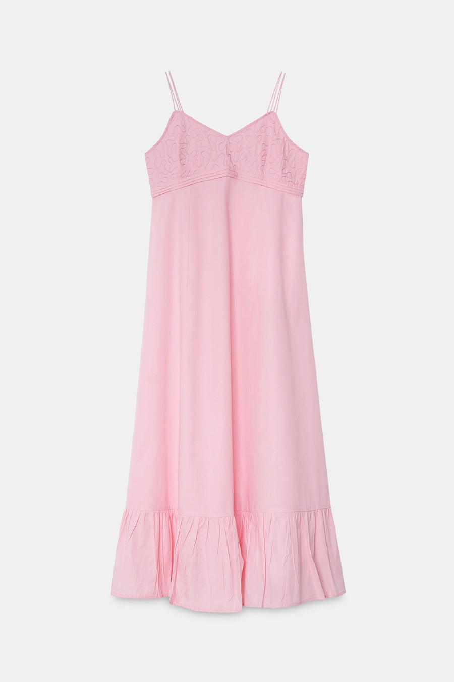 Pink Panelled Maxi Dress