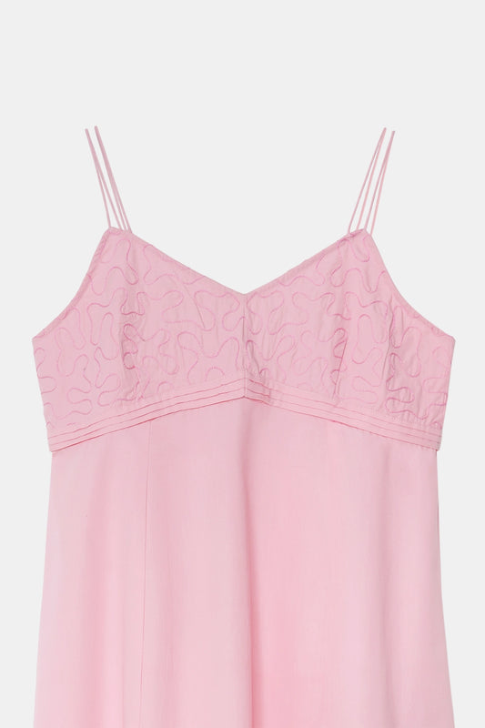 Pink Panelled Maxi Dress