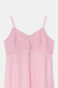 Pink Panelled Maxi Dress