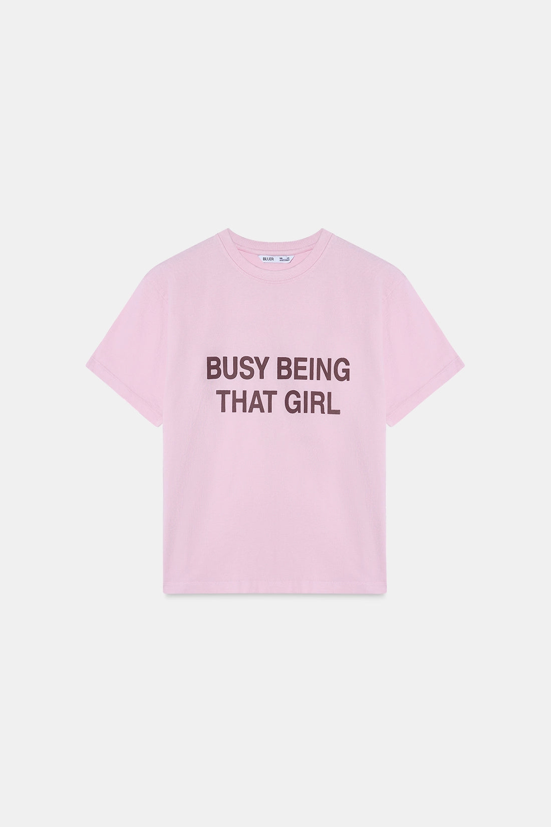 Pink Short Sleeve Slogan T-Shirt