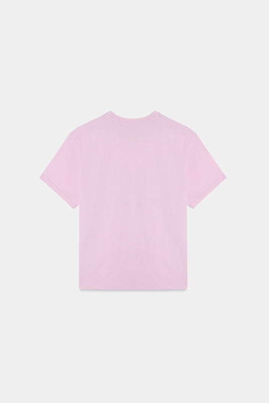 Pink Short Sleeve Slogan T-Shirt