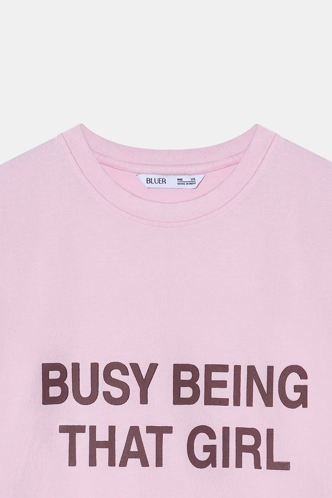 Pink Short Sleeve Slogan T-Shirt