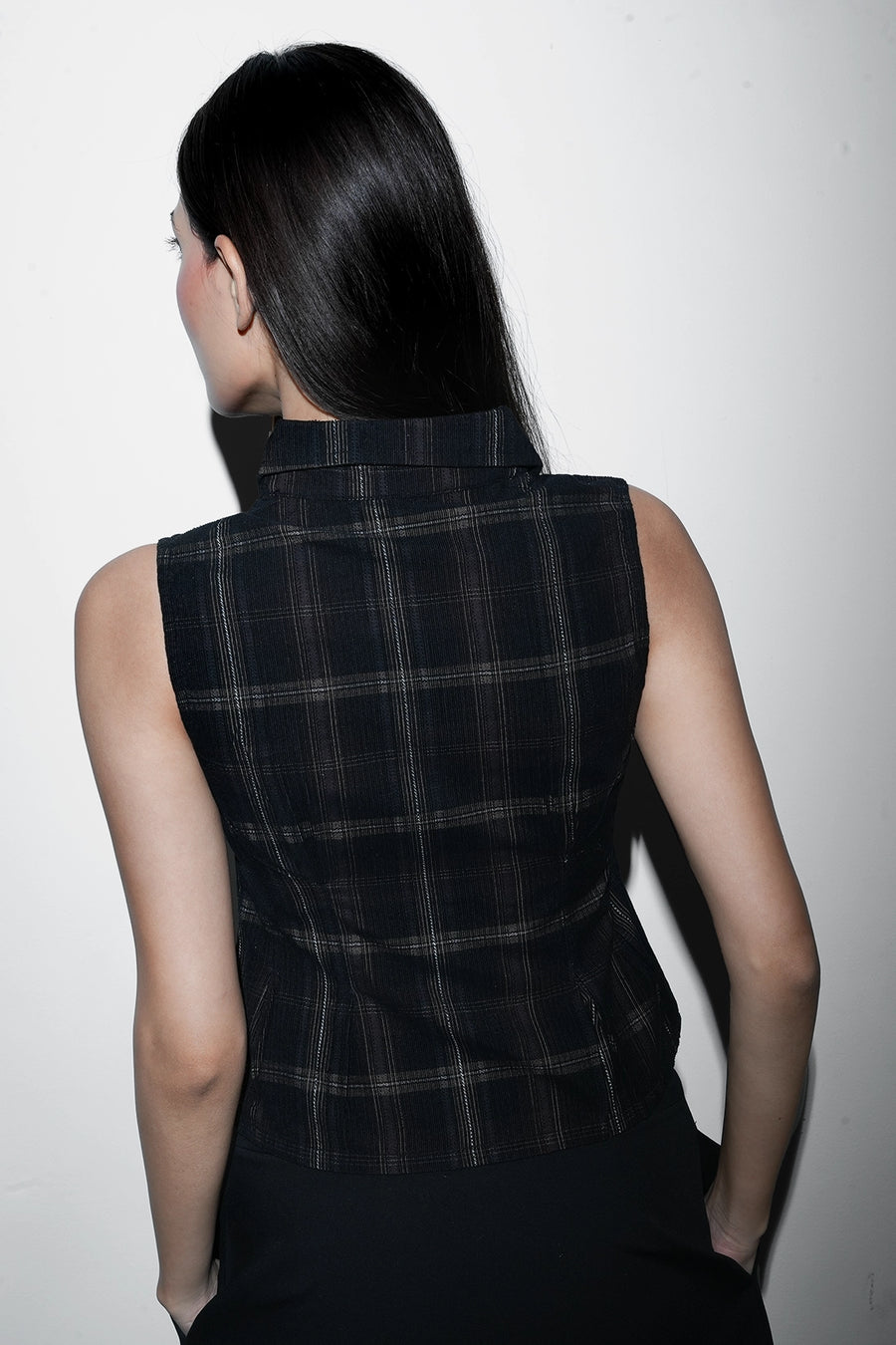 Pleated Corduroy Top