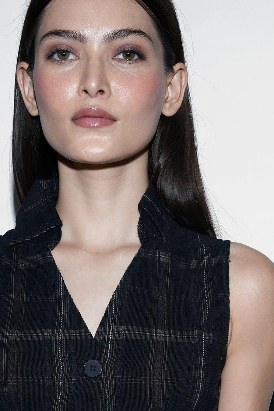 Pleated Corduroy Top
