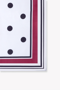 Polka Dot Satin Scarf