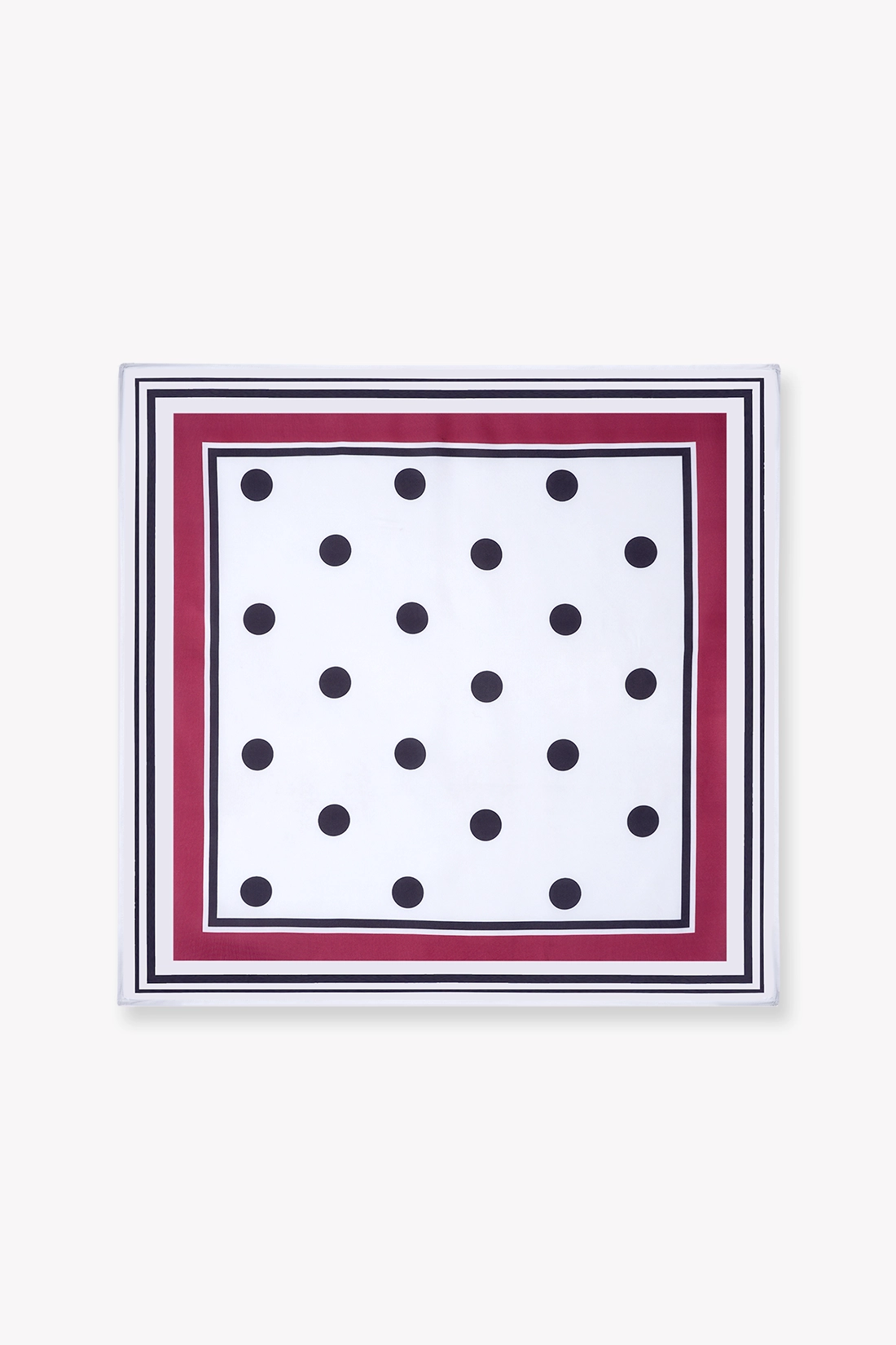 Polka Dot Satin Scarf