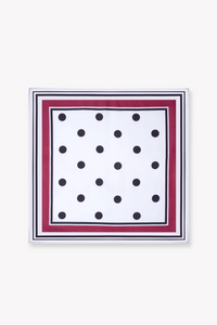Polka Dot Satin Scarf