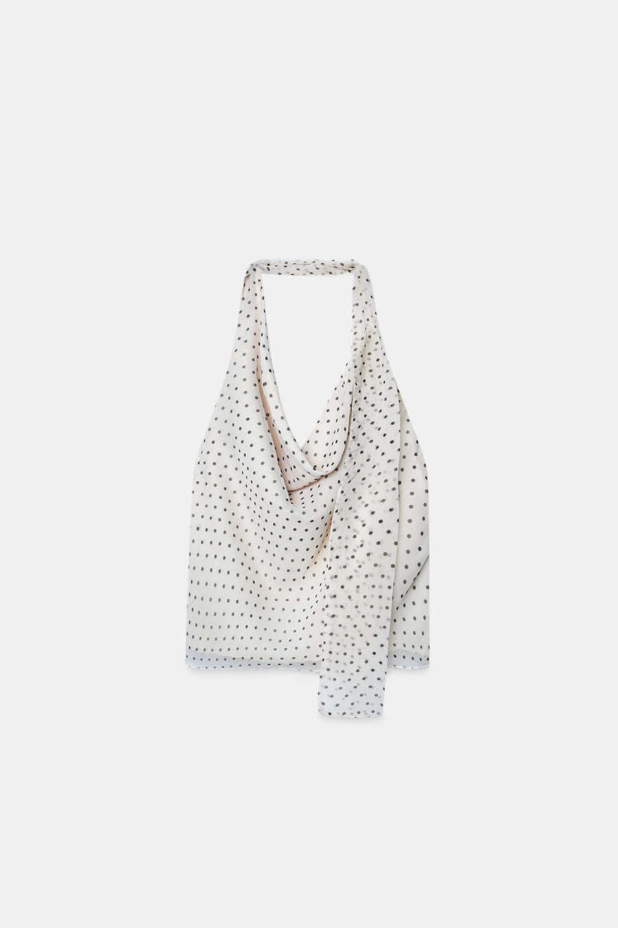 Polka Dot Cowl Neck Top