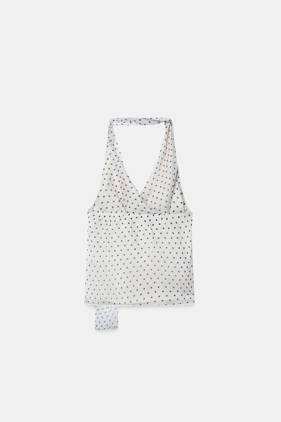 Polka Dot Cowl Neck Top