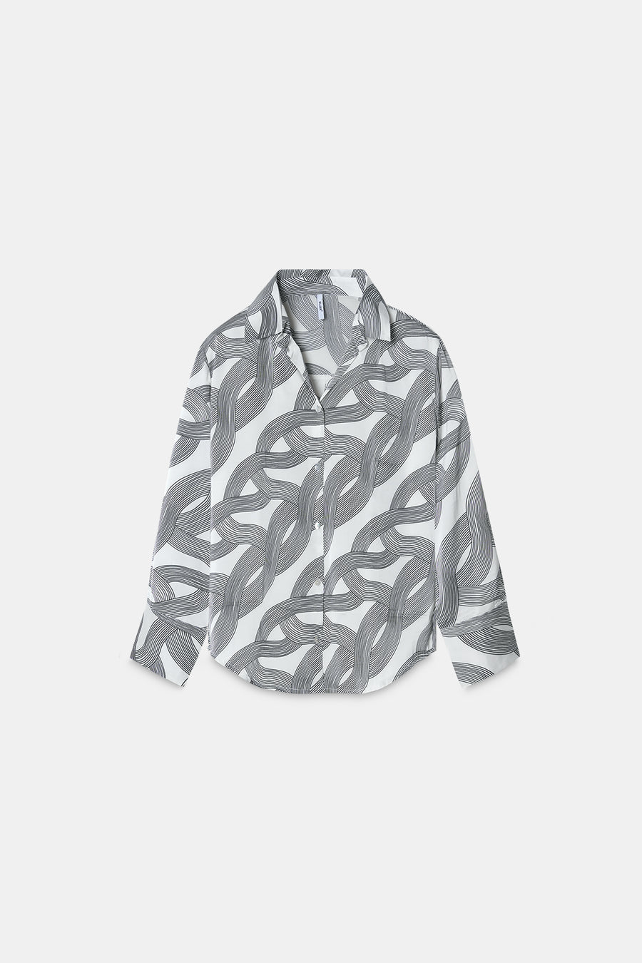 Printed Satin Shirt