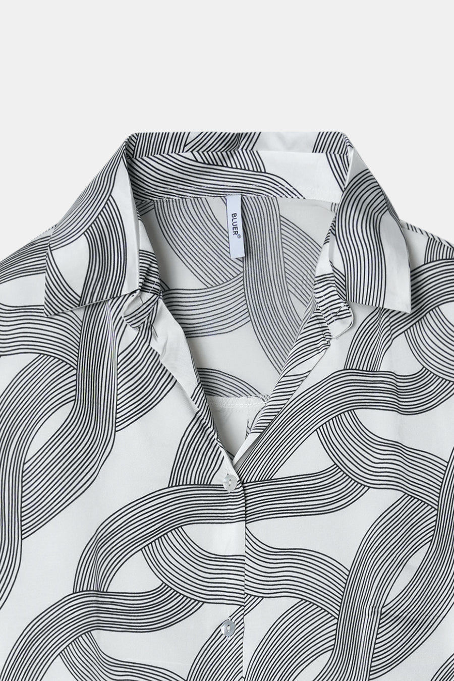 Printed Satin Shirt