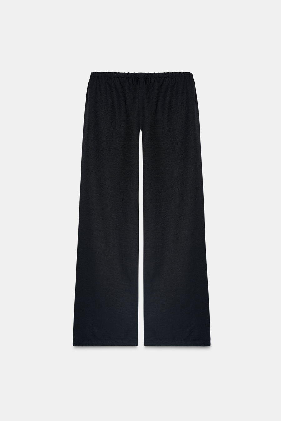 Pull-On Drawstring Trouser- Black