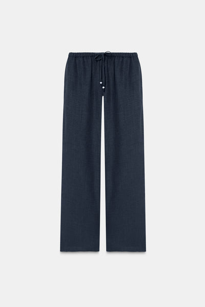 Pull-On Drawstring Trouser- Graphite
