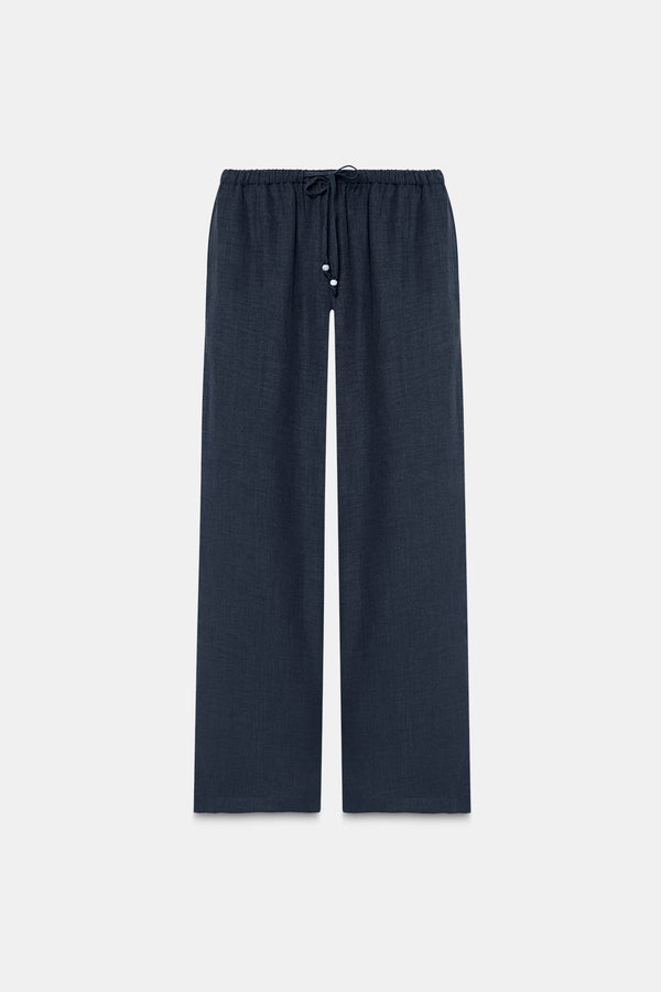 Pull-On Drawstring Trouser- Graphite