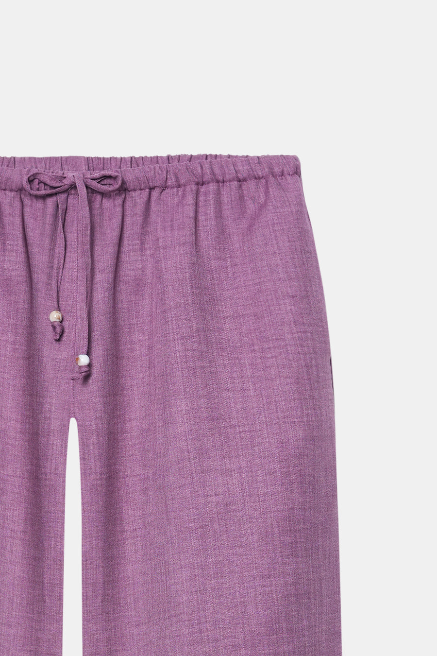Pull-On Drawstring Trouser- Mauve