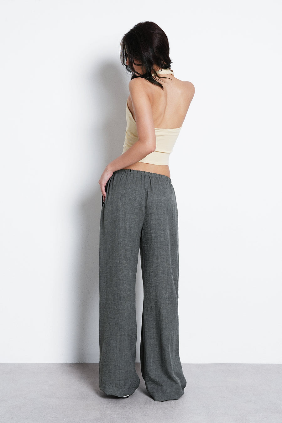 Pull-On Drawstring Trouser- Sage