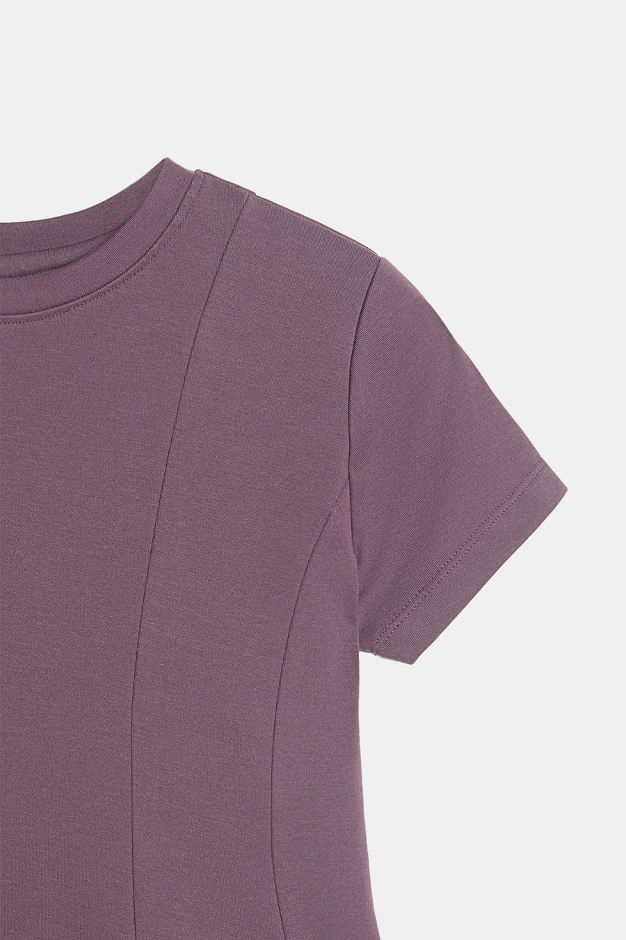 Purple Taupe Peplum Top