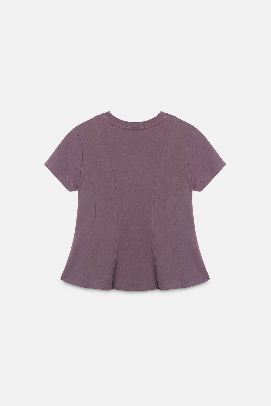 Purple Taupe Peplum Top