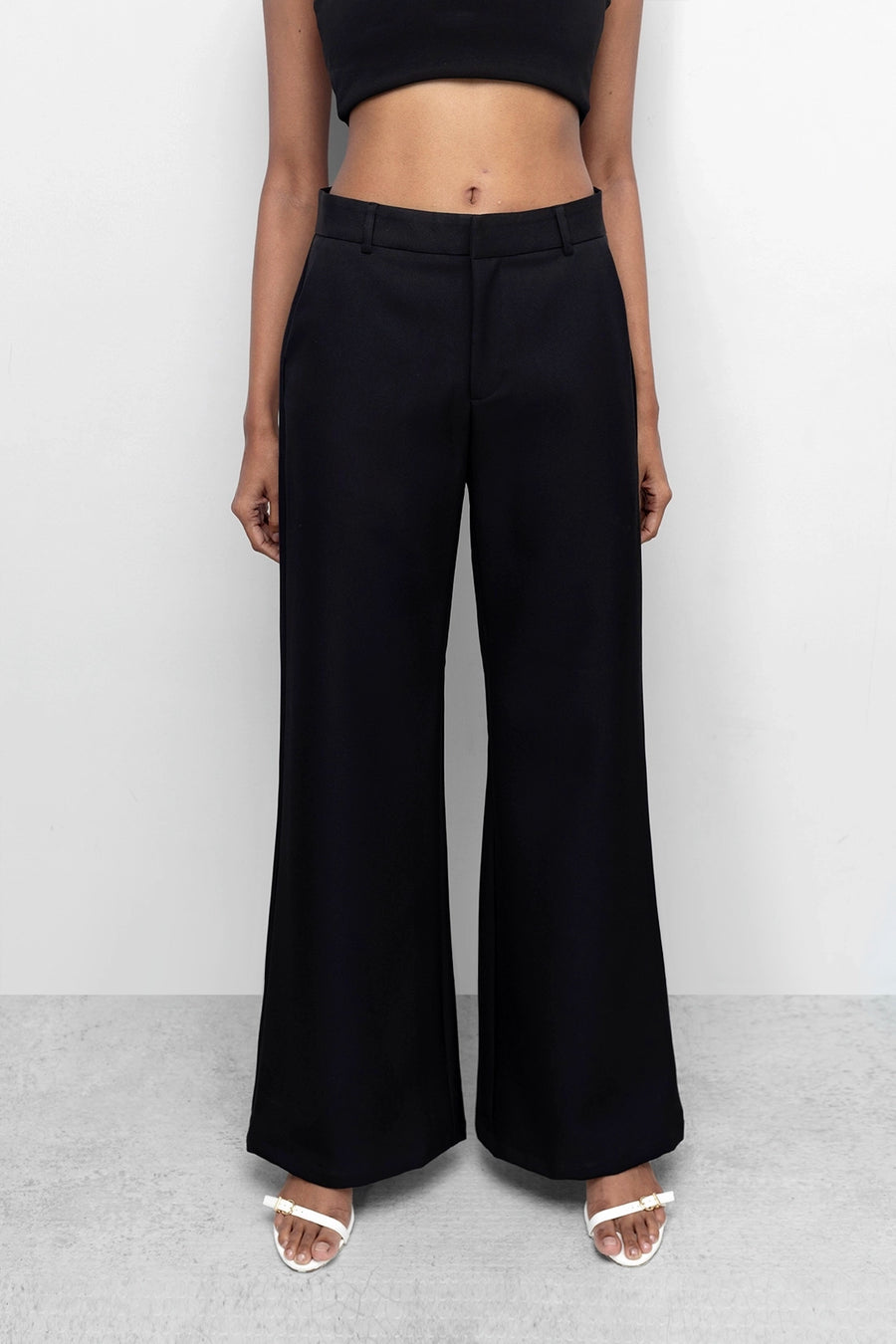 Black Straight Fit Trouser