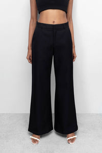 Black Straight Fit Trouser