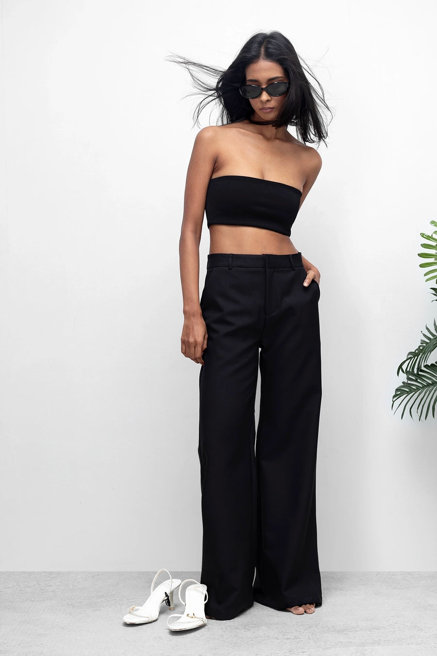 Black Straight Fit Trouser