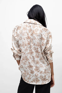 Printed Satin Shirt