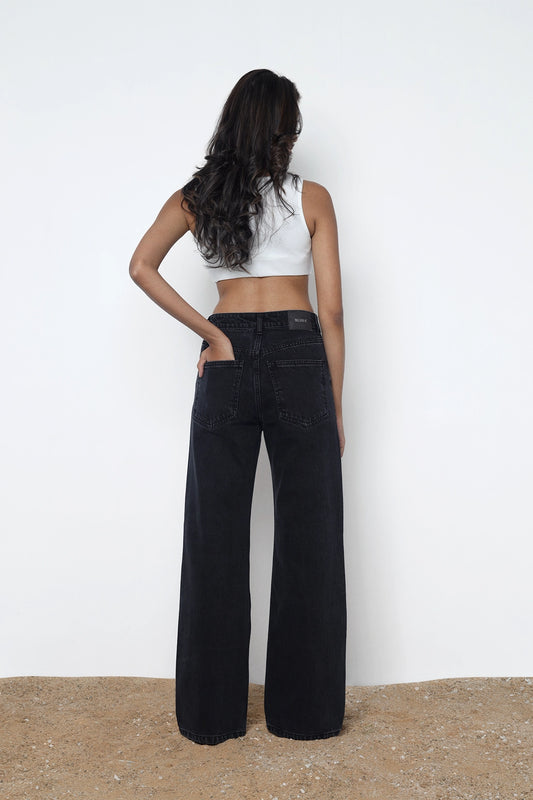 Black Straight Fit Jeans