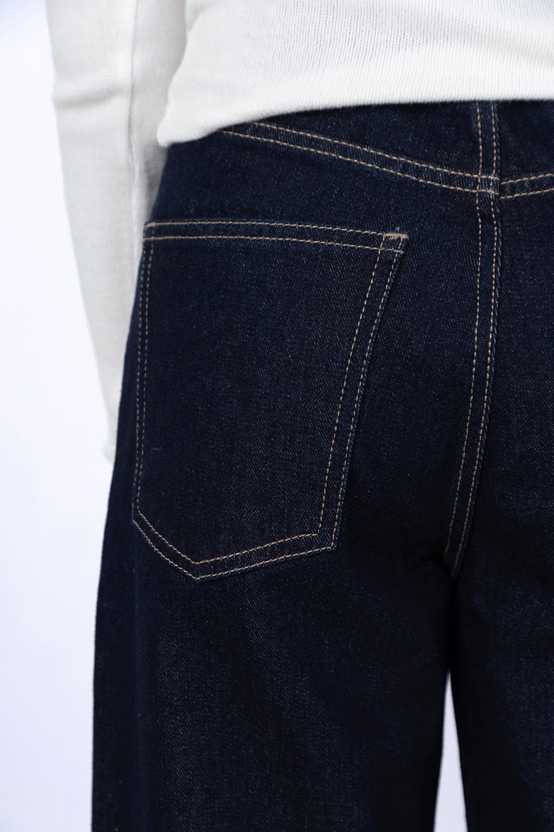 Raw Wash Straight Fit Jeans