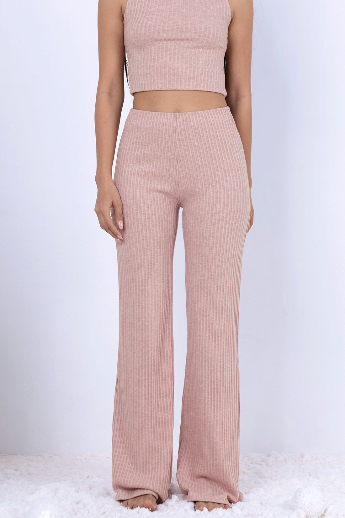 Pink Ribbed Co-ord Set