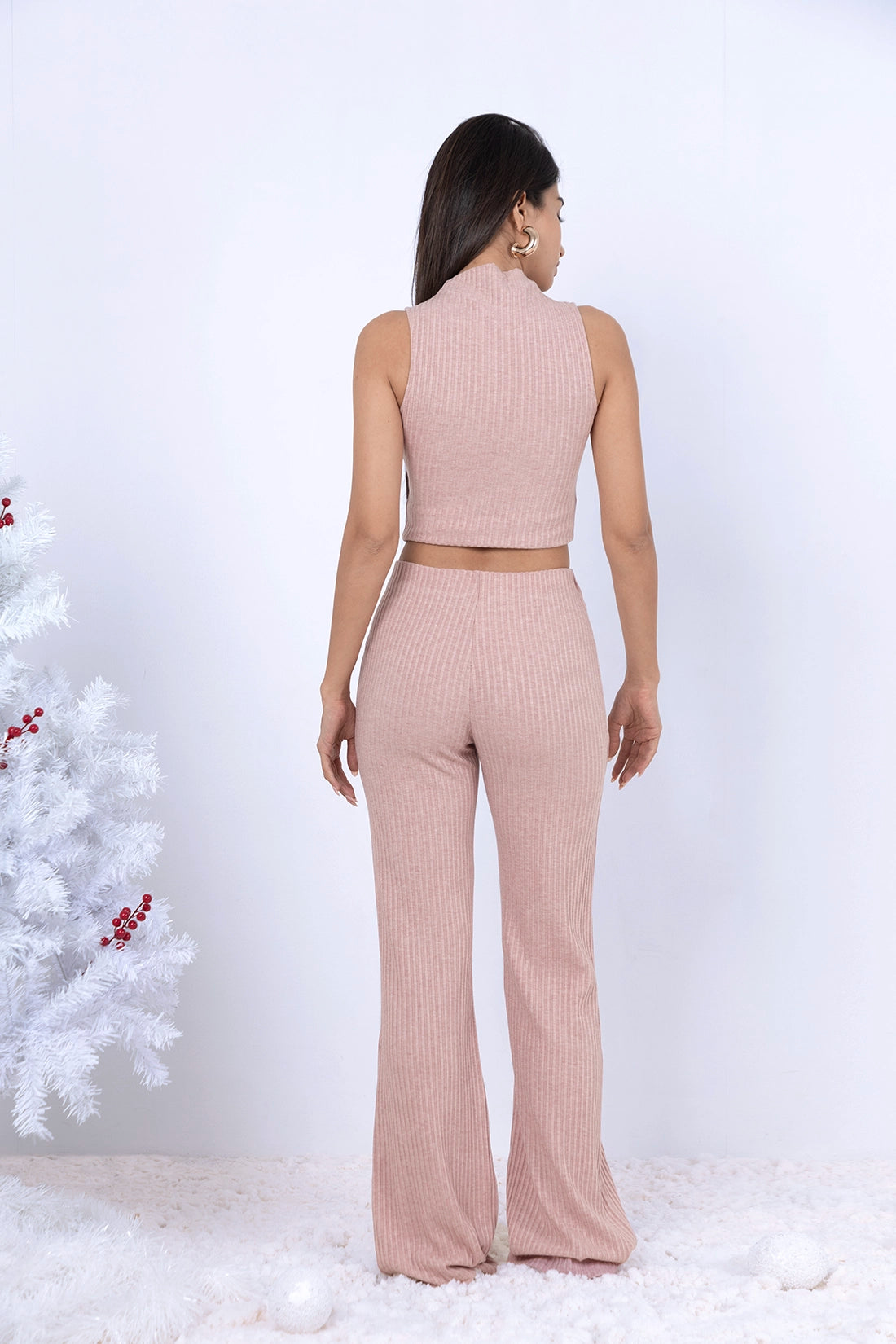 Pink Ribbed Co-ord Set