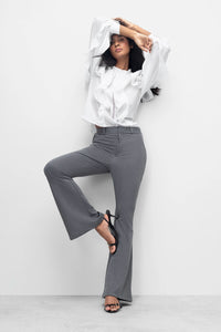 Grey Bootcut Trouser