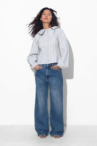 Fitted Shirt With Peter Pan Collar