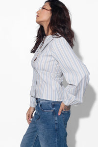 Fitted Shirt With Peter Pan Collar