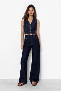 Raw Wash Straight Fit Jeans