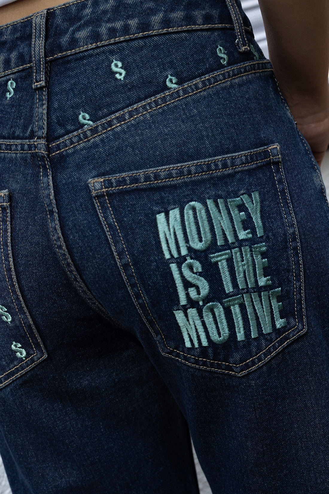 Money is the Motive Straight Fit Jeans