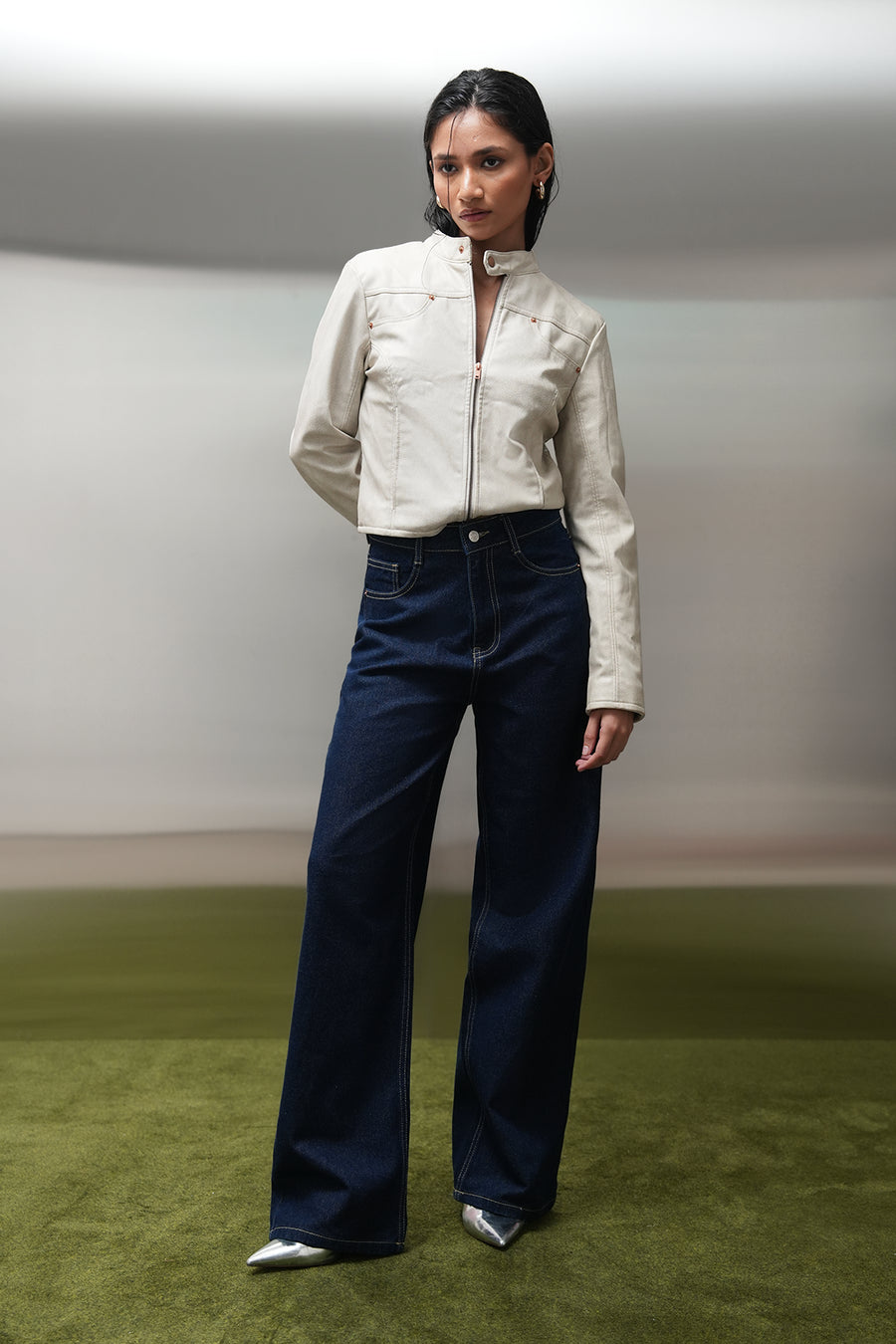 Raw Wash Straight Fit Jeans