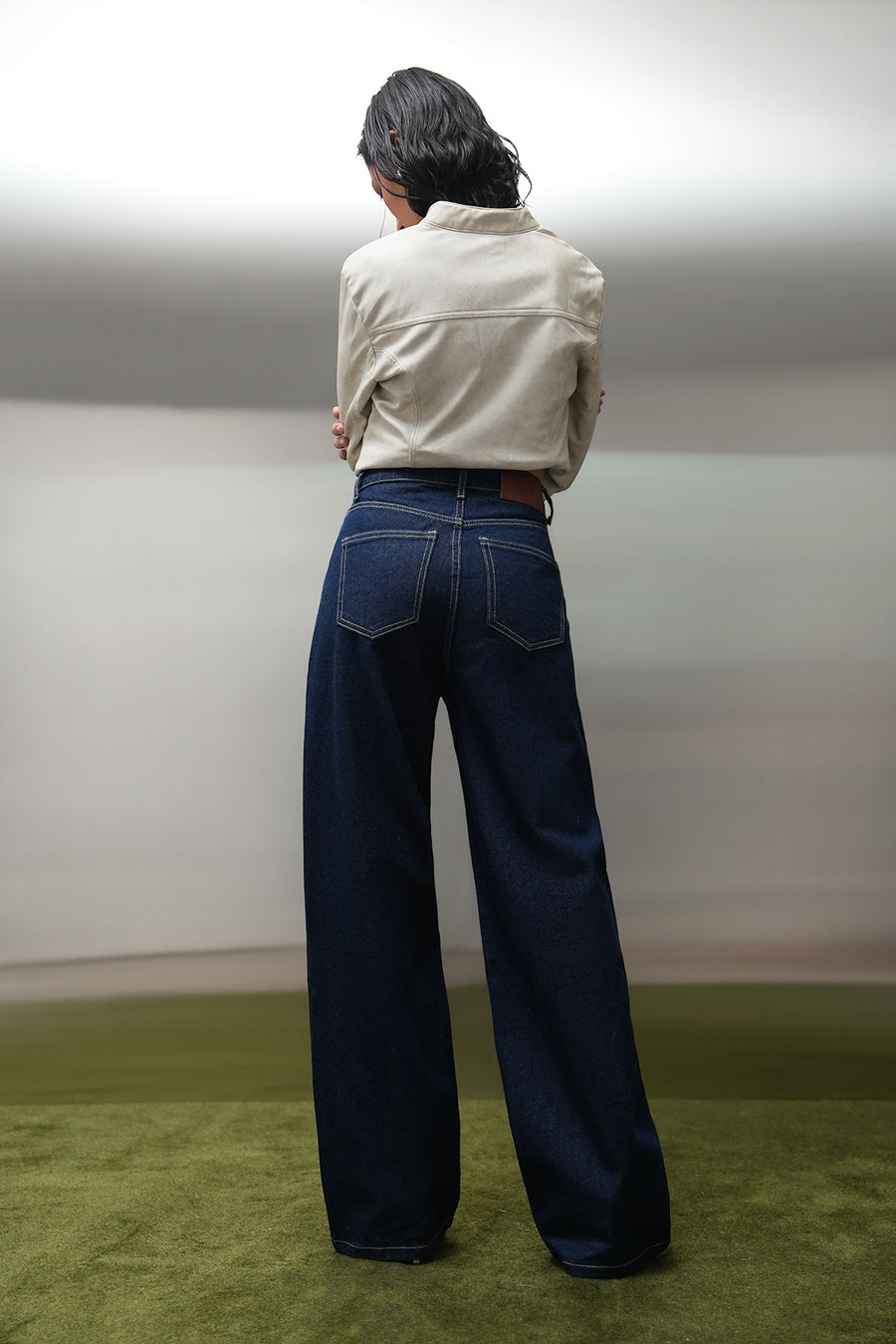 Raw Wash Straight Fit Jeans