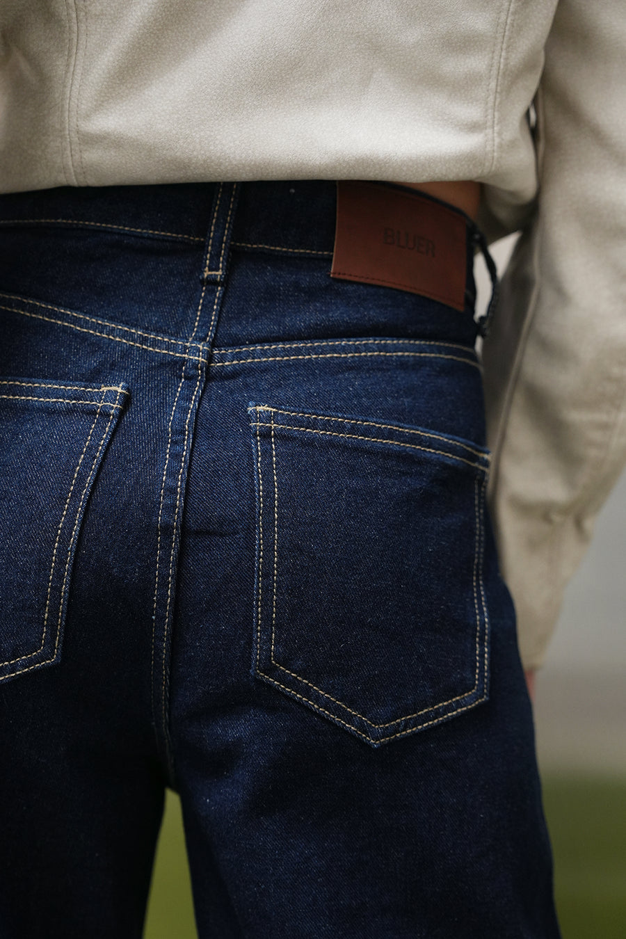 Raw Wash Straight Fit Jeans