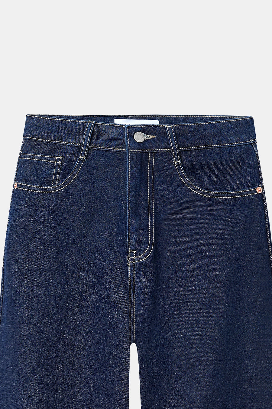 Raw Wash Straight Fit Jeans