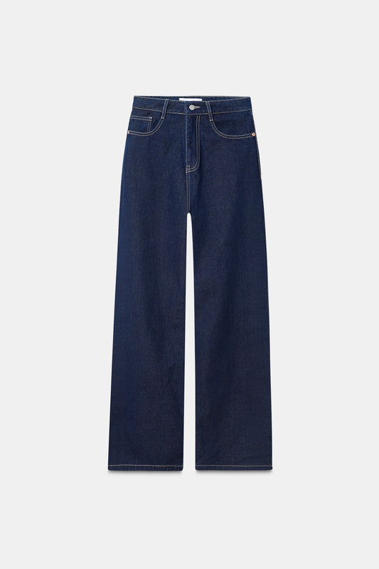 Raw Wash Straight Fit Jeans