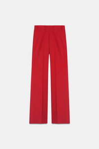 Red Pintuck Trouser