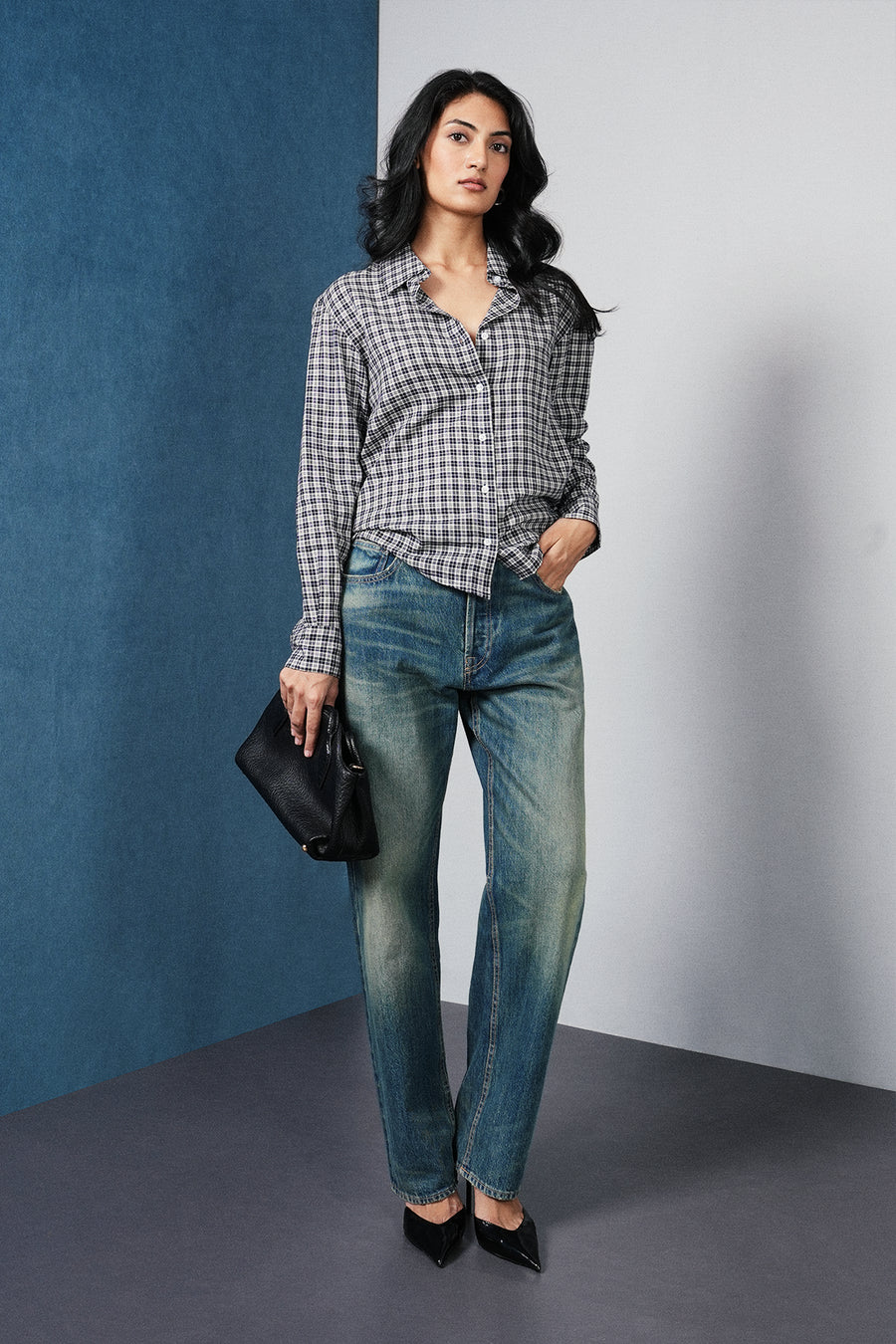 Relaxed-Fit Checkered Shirt
