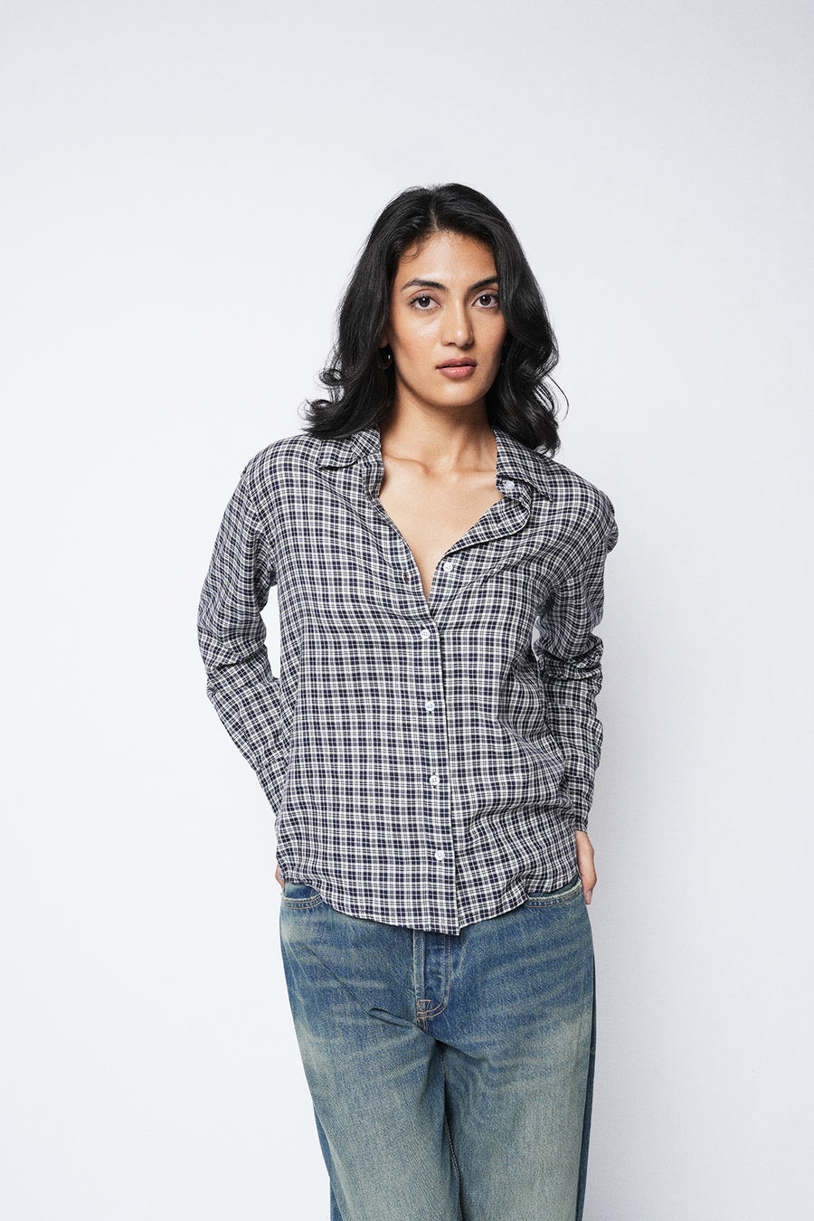 Relaxed-Fit Checkered Shirt
