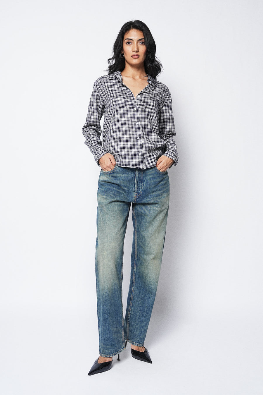 Relaxed-Fit Checkered Shirt