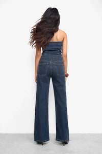Buttoned Denim Jumpsuit