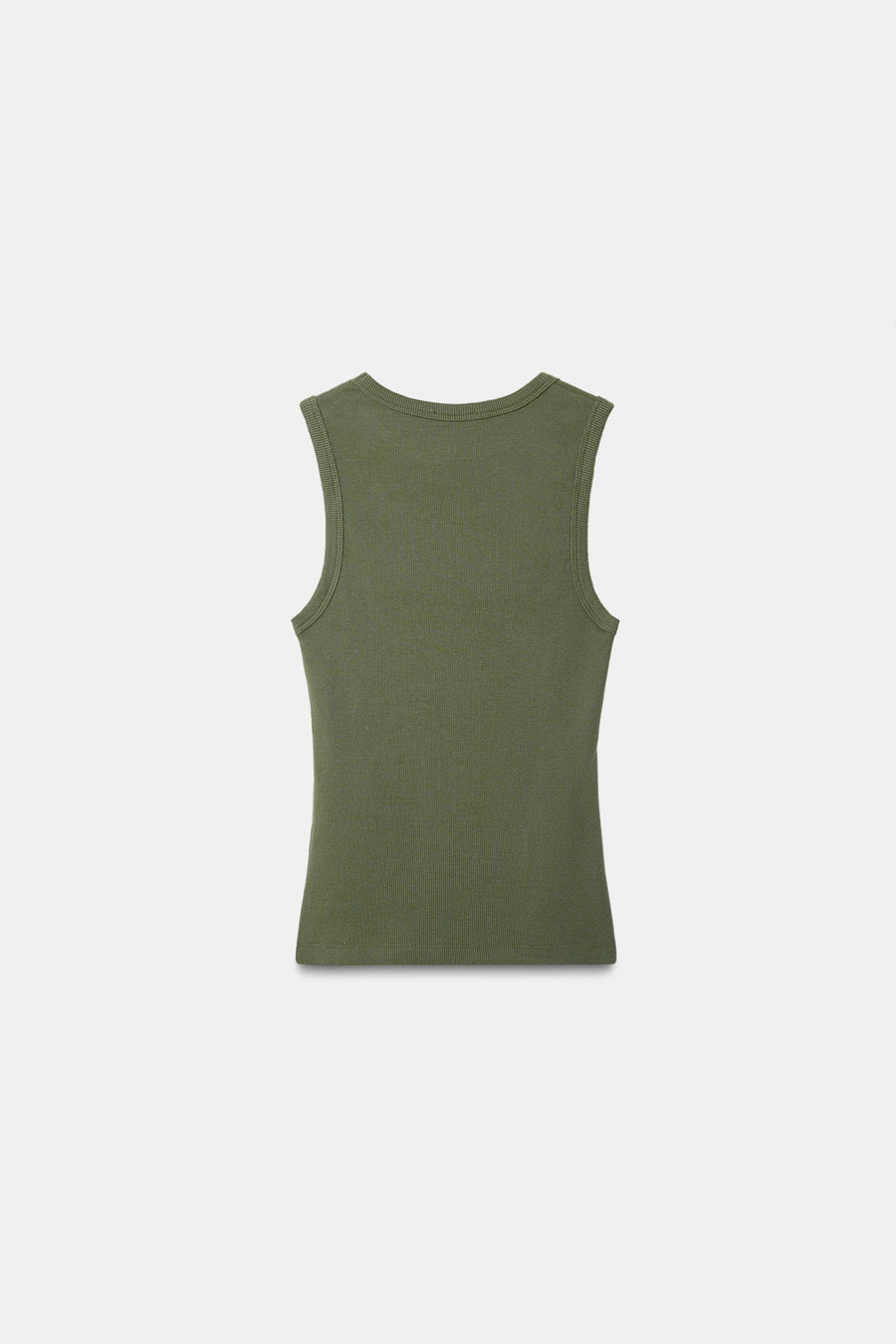 Sage Ribbed Round Neck Top